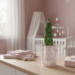 Mini pousse, maxi bonheur - Plante personnalisée Naissance fille