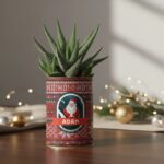 Haworthia personnalisée Noël - Le cadeau nature au charme hivernal