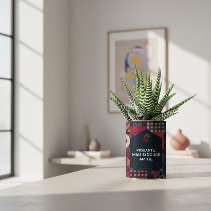 Piquante, mais si douce amitié - Plante personnalisée Gasteria pour une amitié unique