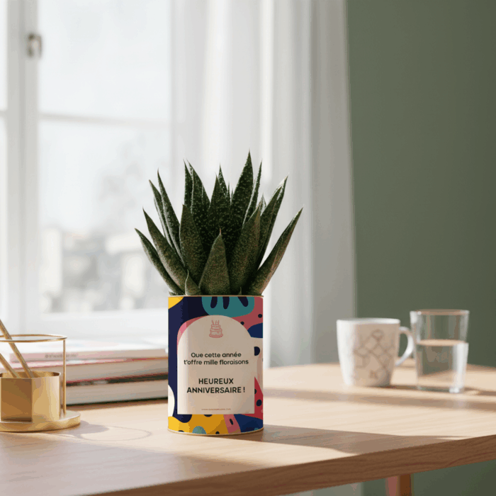 Plante personnalisée d’anniversaire – Un cadeau nature qui fleurit les sourires