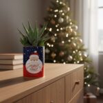 Cadeau nature avec message Joyeux Noël - plante personnalisée Noël