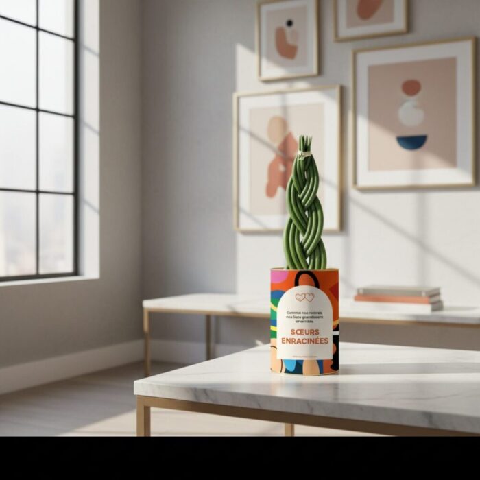 Sœurs Enracinées - Plante personnalisée symbole de lien familial