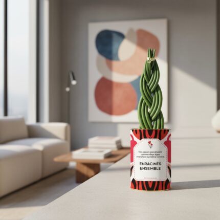 Enracinés ensemble - Plante personnalisée Sansevieria Tressé Twister