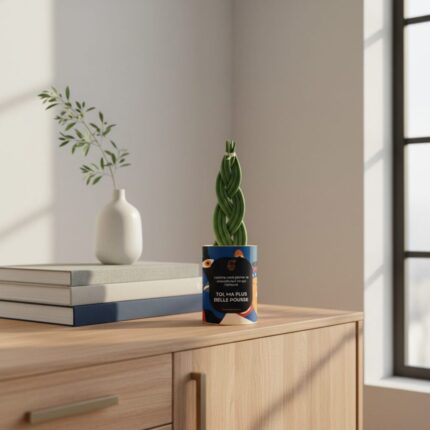 Ma plus belle pousse - Plante personnalisée pour son enfant - Sansevieria tressée