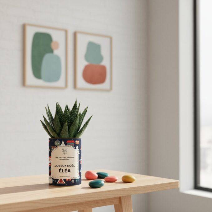 Plante personnalisée Noël pour enfant