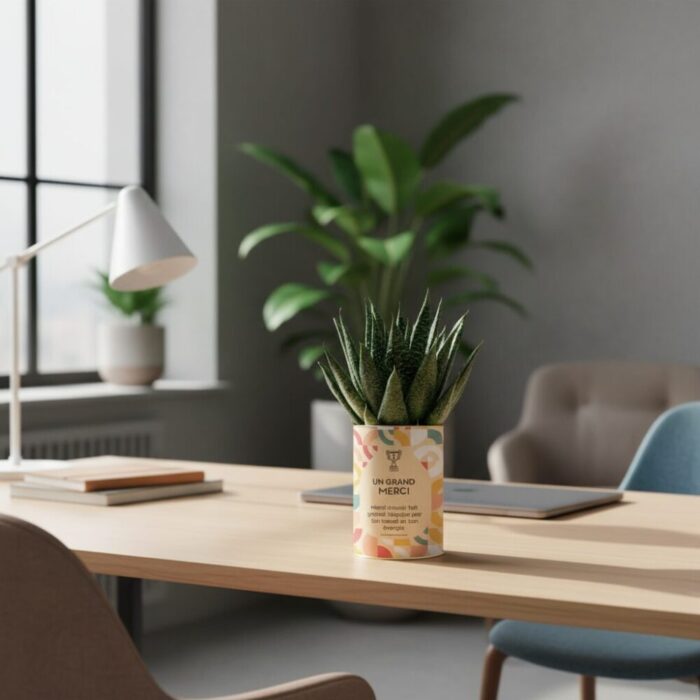 Un grand merci - Plante personnalisée à offrir pour remercier un collaborateur
