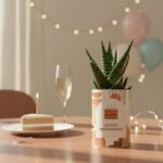 Plante personnalisée Joyeux Anniversaire - Jolie succulente à message