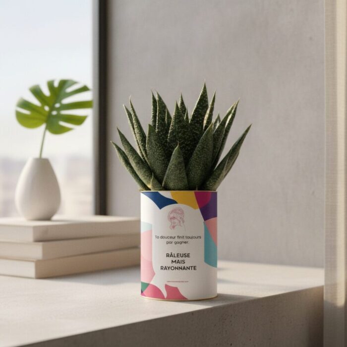 Plante personnalisée Cadeau humour - Râleuse mais rayonnante