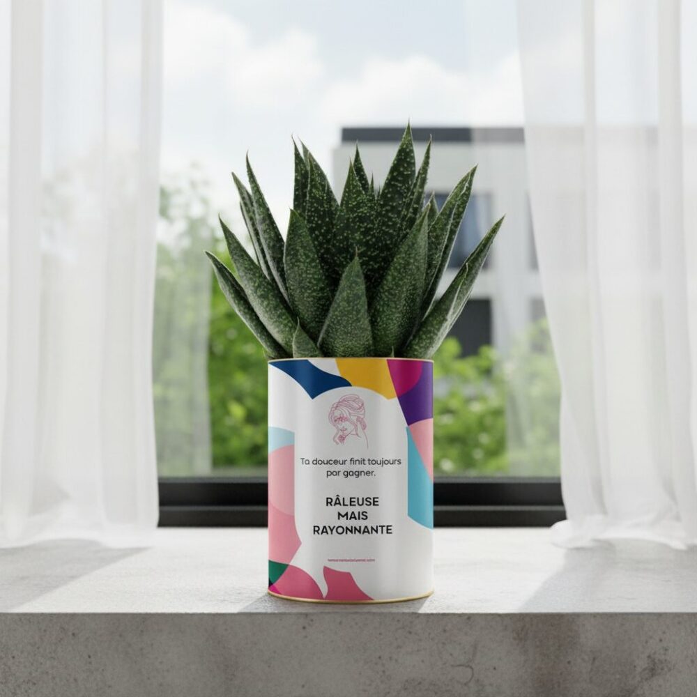 Plante personnalisée Cadeau humour - Râleuse mais rayonnante