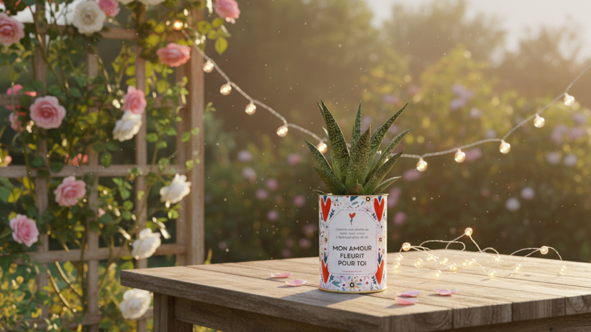 Plante personnalisée Saint-Valentin