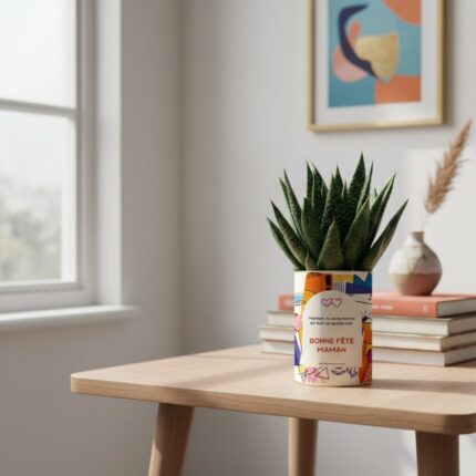 Plante personnalisée Gasteria Fête des Mères – Bonne fête maman, tu es la racine de tout ce que je suis