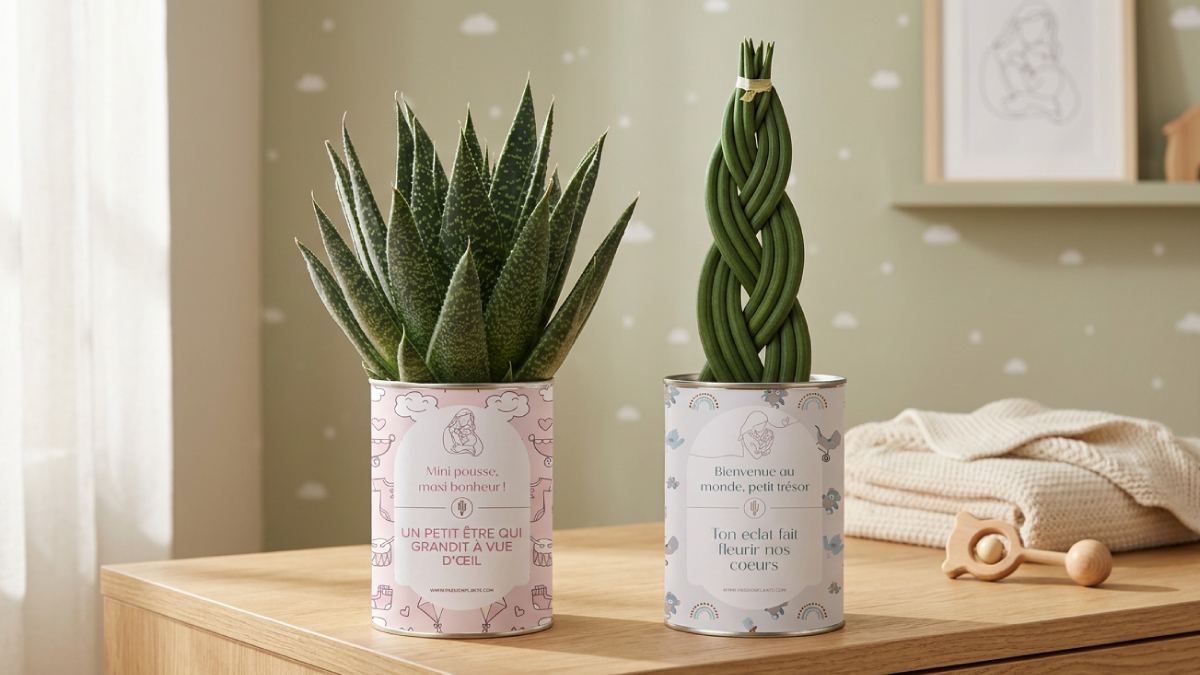 Exemples de plantes personnalisées pour naissance